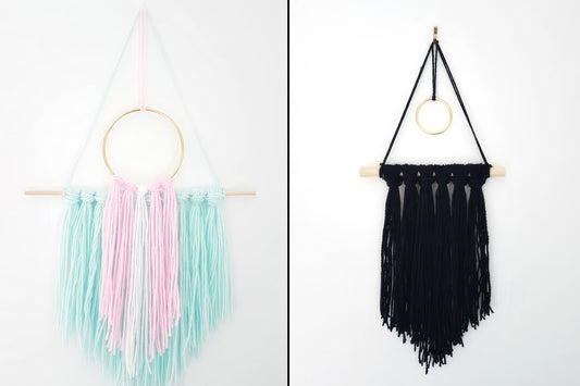 Handmade: Make An Easy DIY Boho Hanging With Yarn