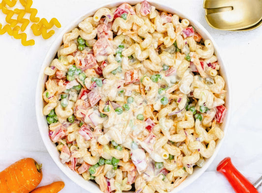 Whip up a delicious macaroni salad in minutes with this easy recipe