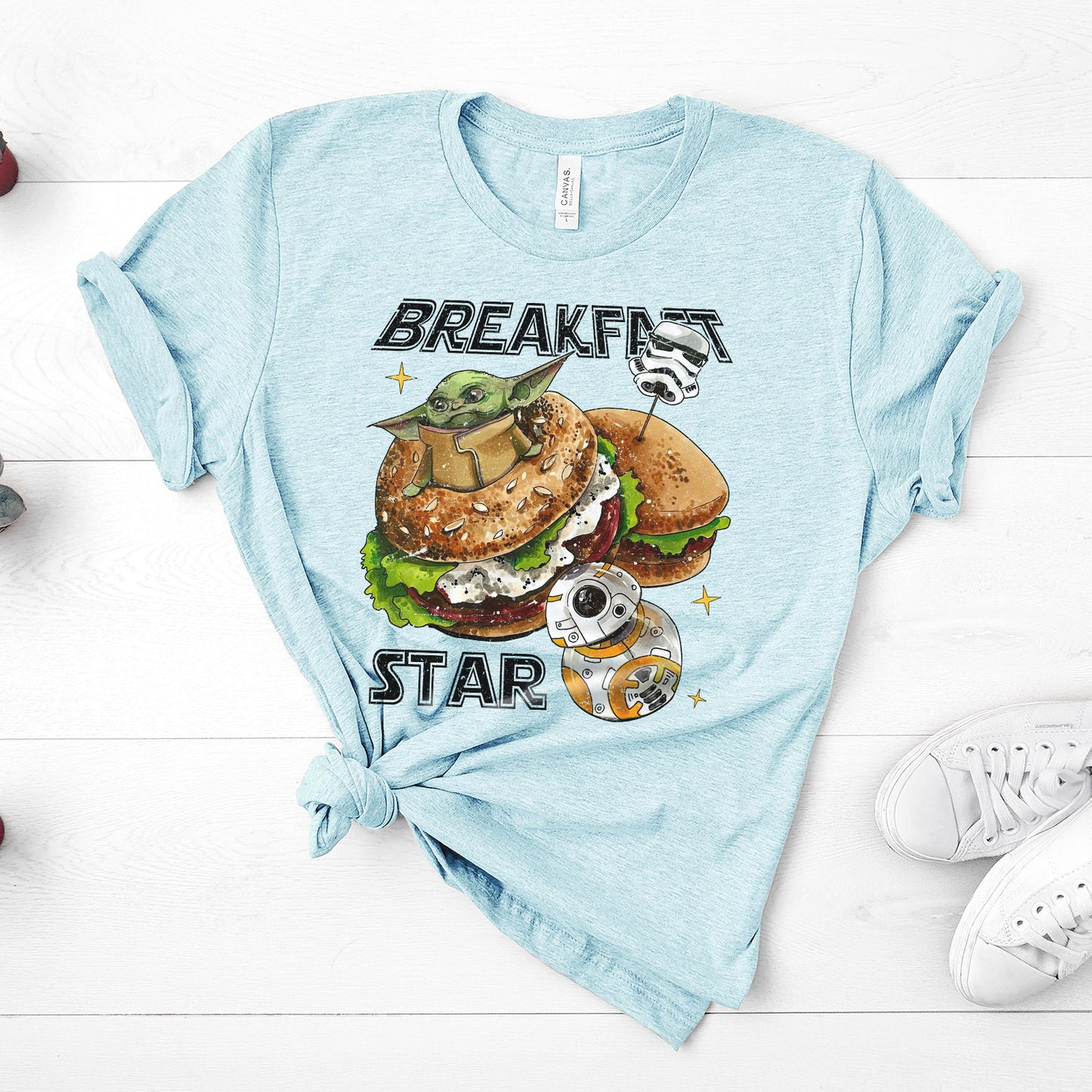 Retro Breakfast Star Shirt, Halftone Vintage Style T-Shirt, Sweatshirt, Hoodie, 80s Nostalgia Gift for Movie Lovers, Retro Aesthetic Fashion