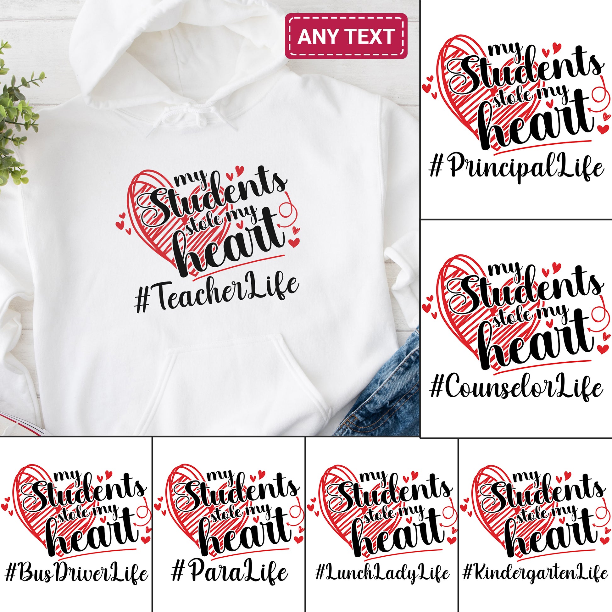 Tee Art Online My Students Stole My Heart Personalized Hoodie