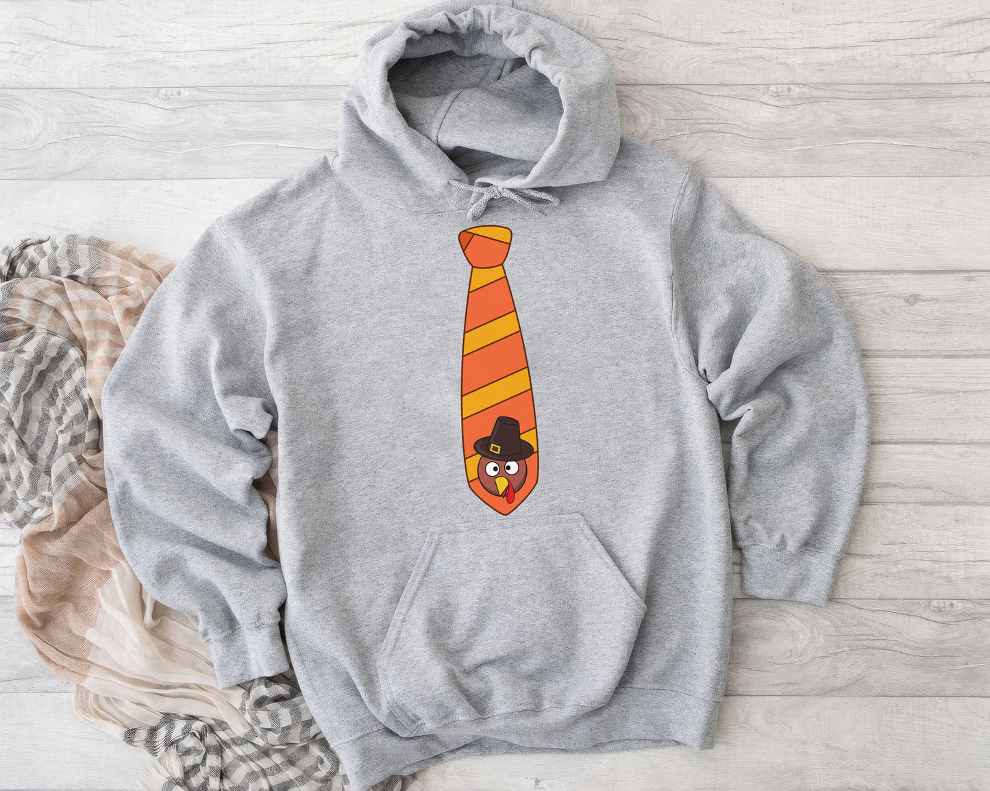 Funny Turkey Tie Hoodie