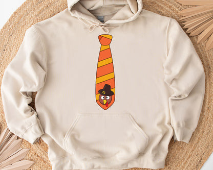 Funny Turkey Tie Hoodie