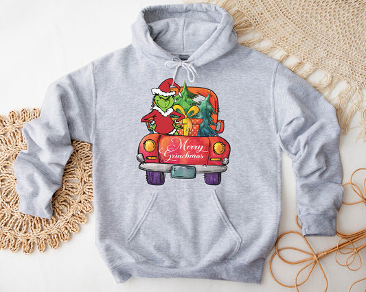 Christmas Vintage Truck Shirt, Christmas Grinch Shirt, Vintage Shirt, Merry Grinchmas T-shirt Sweatshirt Hoodie, Vintage Style, Retro style