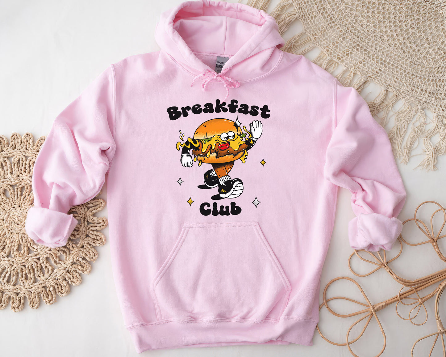 Retro Breakfast Club Shirt, Halftone Vintage Style T-Shirt, Sweatshirt, Hoodie, 80s Nostalgia Gift for Movie Lovers, Retro Aesthetic Fashion - Pink