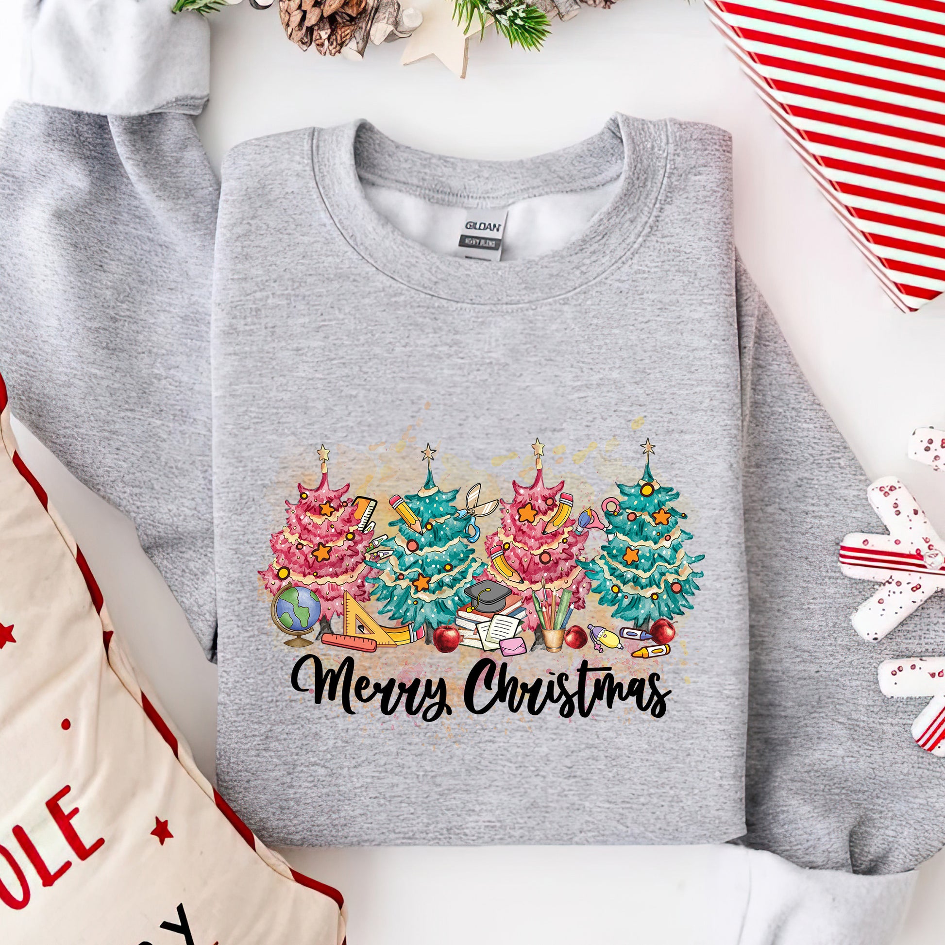 Little Christmas Trees Shirt, Christmas Personalized Shirt, Teacher Life Shirt, Merry Christmas Shirt, Custom Gift, Personalized Design