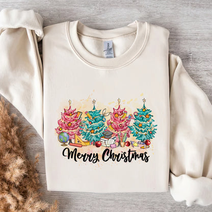 Little Christmas Trees Shirt, Christmas Personalized Shirt, Teacher Life Shirt, Merry Christmas Shirt, Custom Gift, Personalized Design