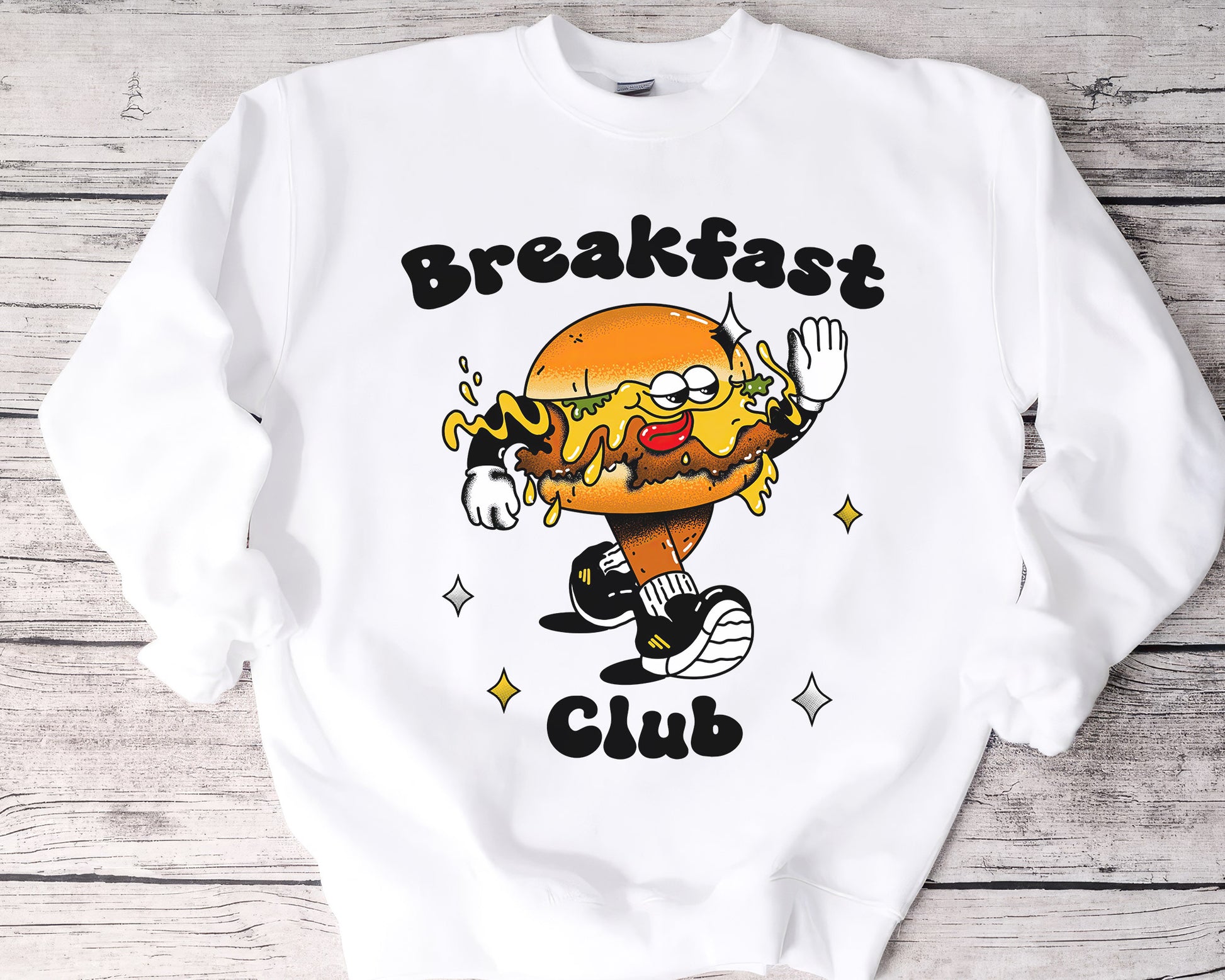 Retro Breakfast Club Shirt, Halftone Vintage Style T-Shirt, Sweatshirt, Hoodie, 80s Nostalgia Gift for Movie Lovers, Retro Aesthetic Fashion - White