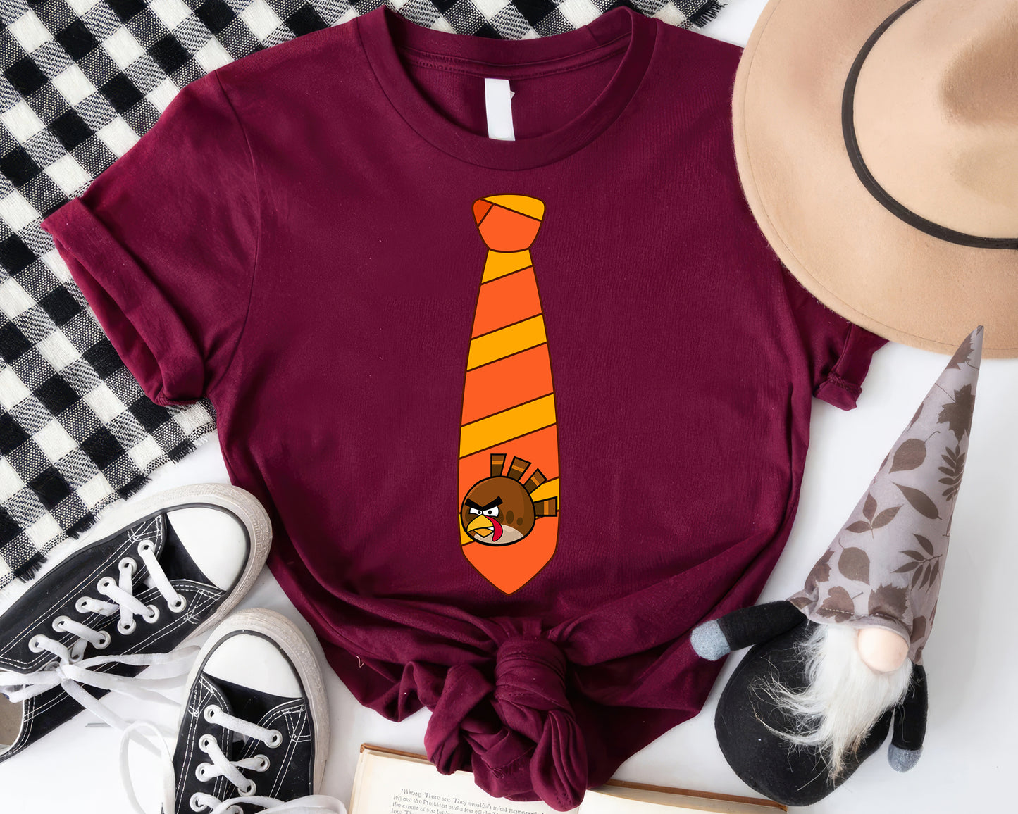 Funny Angry Turkey Tie Tee