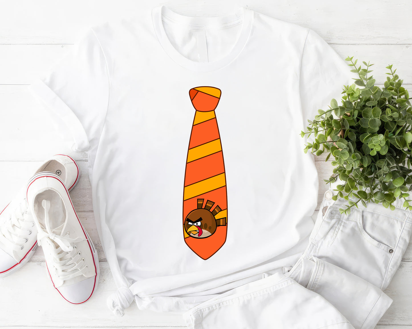 Funny Angry Turkey Tie Tee