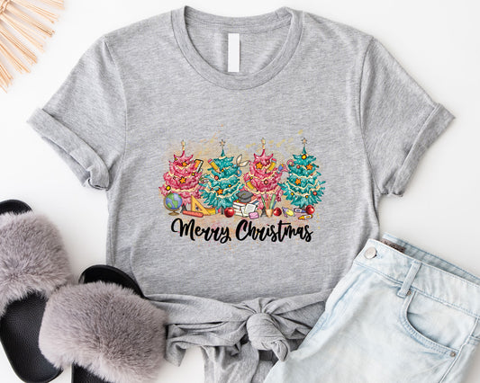 Little Christmas Trees Shirt, Christmas Personalized Shirt, Teacher Life Shirt, Merry Christmas Shirt, Custom Gift, Personalized Design