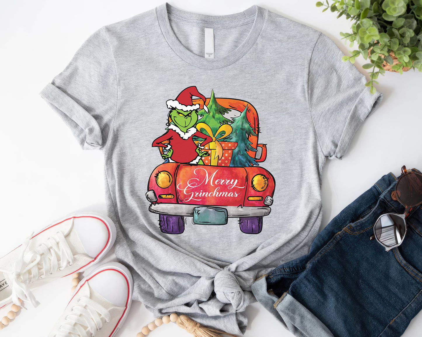 Christmas Vintage Truck Shirt, Christmas Grinch Shirt, Vintage Shirt, Merry Grinchmas T-shirt Sweatshirt Hoodie, Vintage Style, Retro style