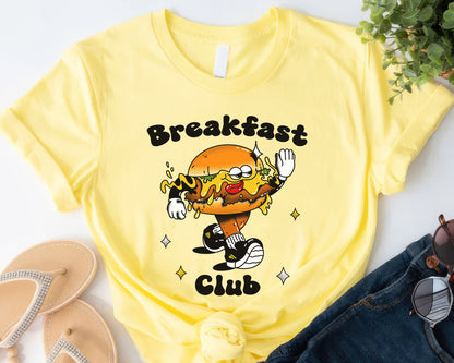 Retro Breakfast Club Shirt, Halftone Vintage Style T-Shirt, Sweatshirt, Hoodie, 80s Nostalgia Gift for Movie Lovers, Retro Aesthetic Fashion - Cornsilk