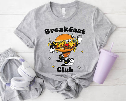 Retro Breakfast Club Shirt, Halftone Vintage Style T-Shirt, Sweatshirt, Hoodie, 80s Nostalgia Gift for Movie Lovers, Retro Aesthetic Fashion - Sport Grey