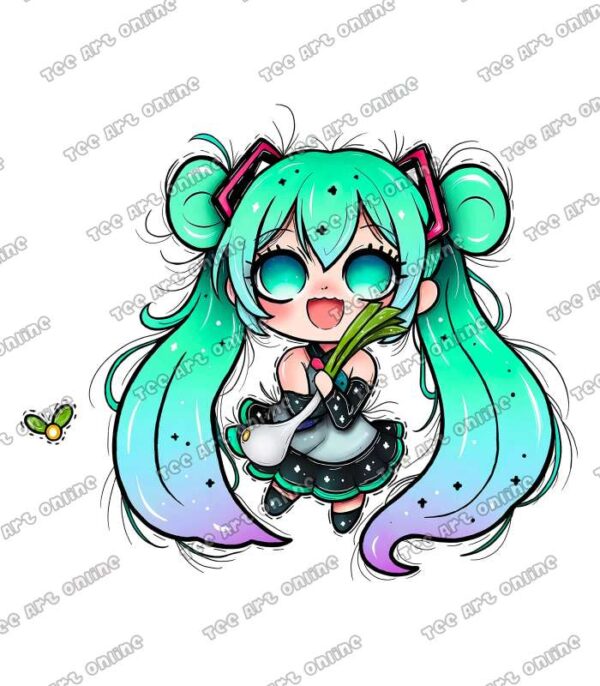 Adorable miku chibi design