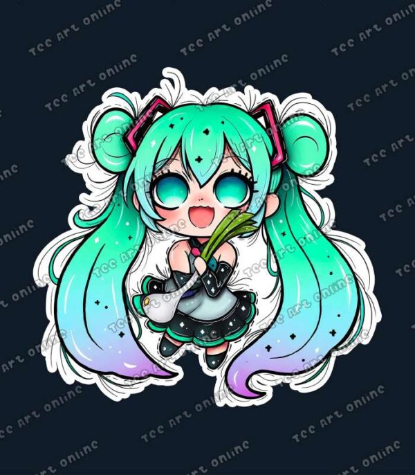 Adorable miku chibi design