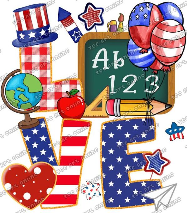 American love teacher design