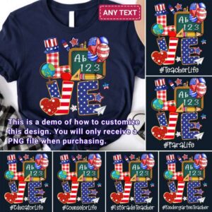 American love teacher design