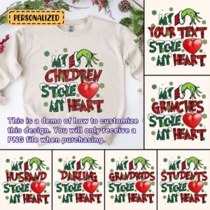 Christmas my children stole my heart design