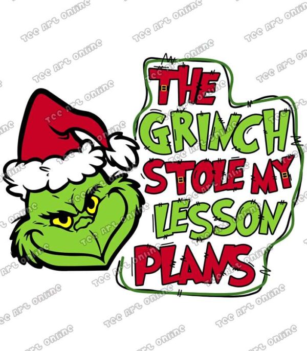 The Grinch stole my lesson plans design