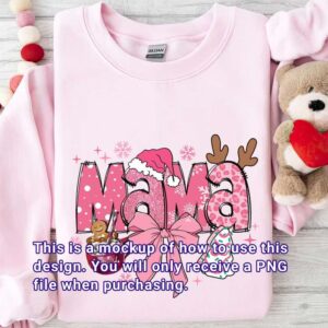 Christmas pinky mama design