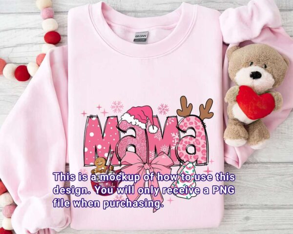 Christmas pinky mama design