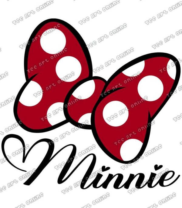 Cute minnie bow design