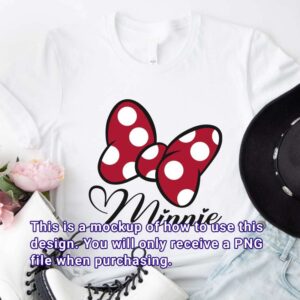 Cute minnie bow design