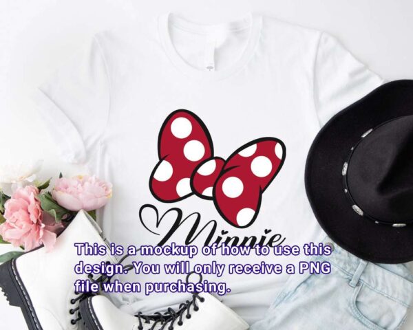 Cute minnie bow design