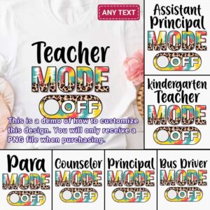 Teacher mode off design