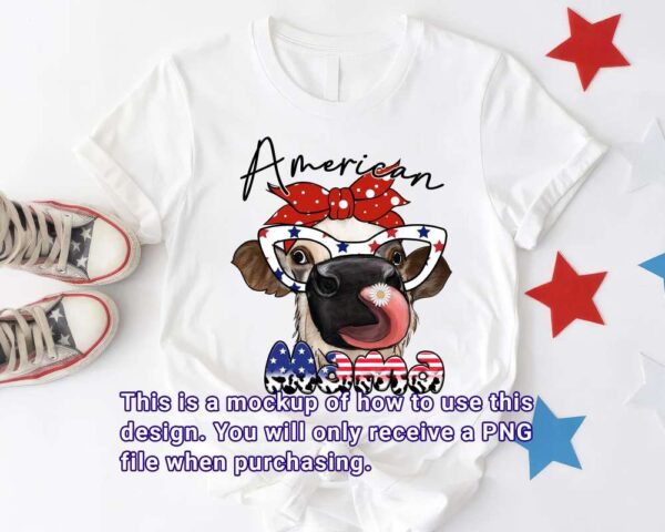 American cow mama design