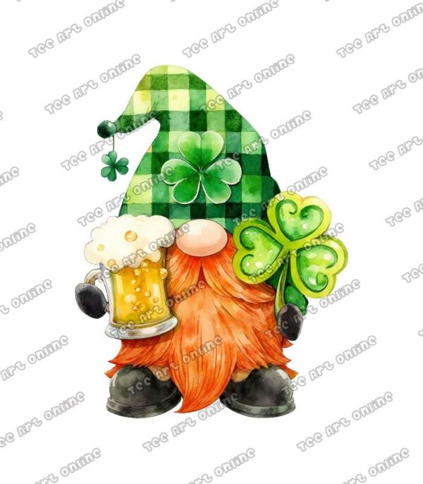 St. patrick's day gnome cliparts