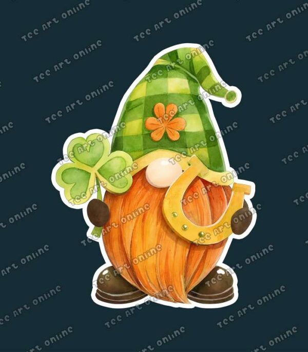 St. patrick's day gnome cliparts