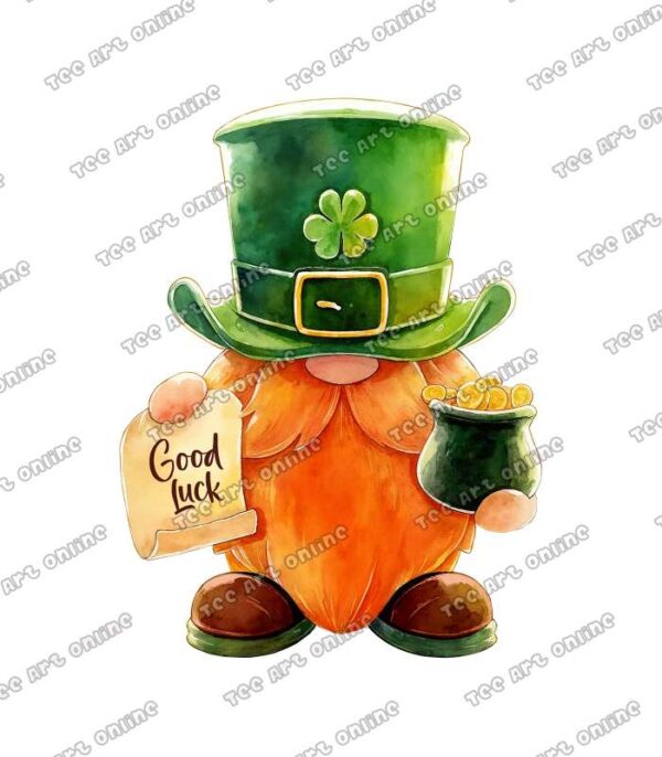 St. patrick's day gnome cliparts