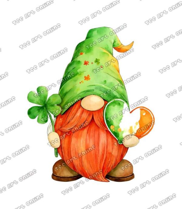 St. patrick's day gnome cliparts