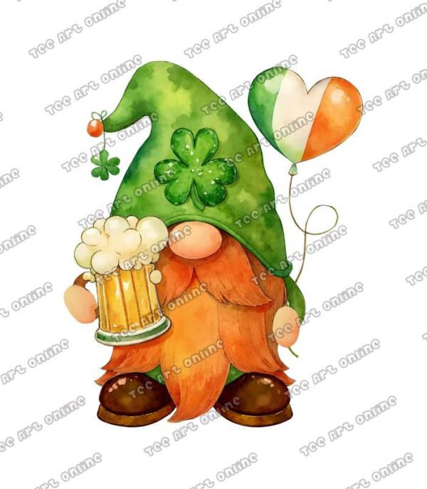 St. patrick's day gnome cliparts