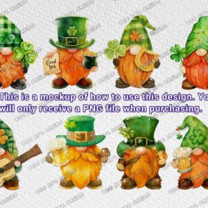 St. patrick's day gnome cliparts