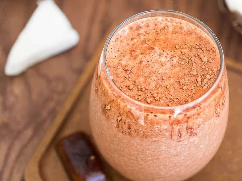 Banana coconut coffee smoothie