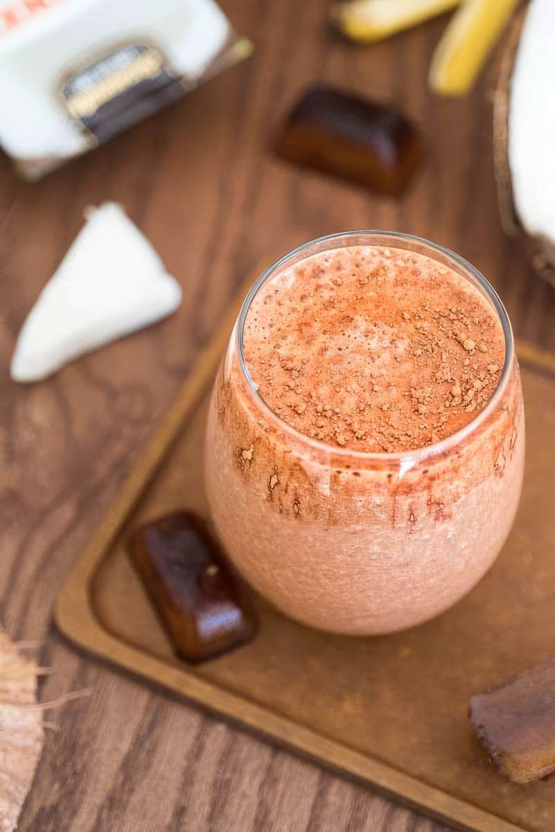 Banana coconut coffee smoothie