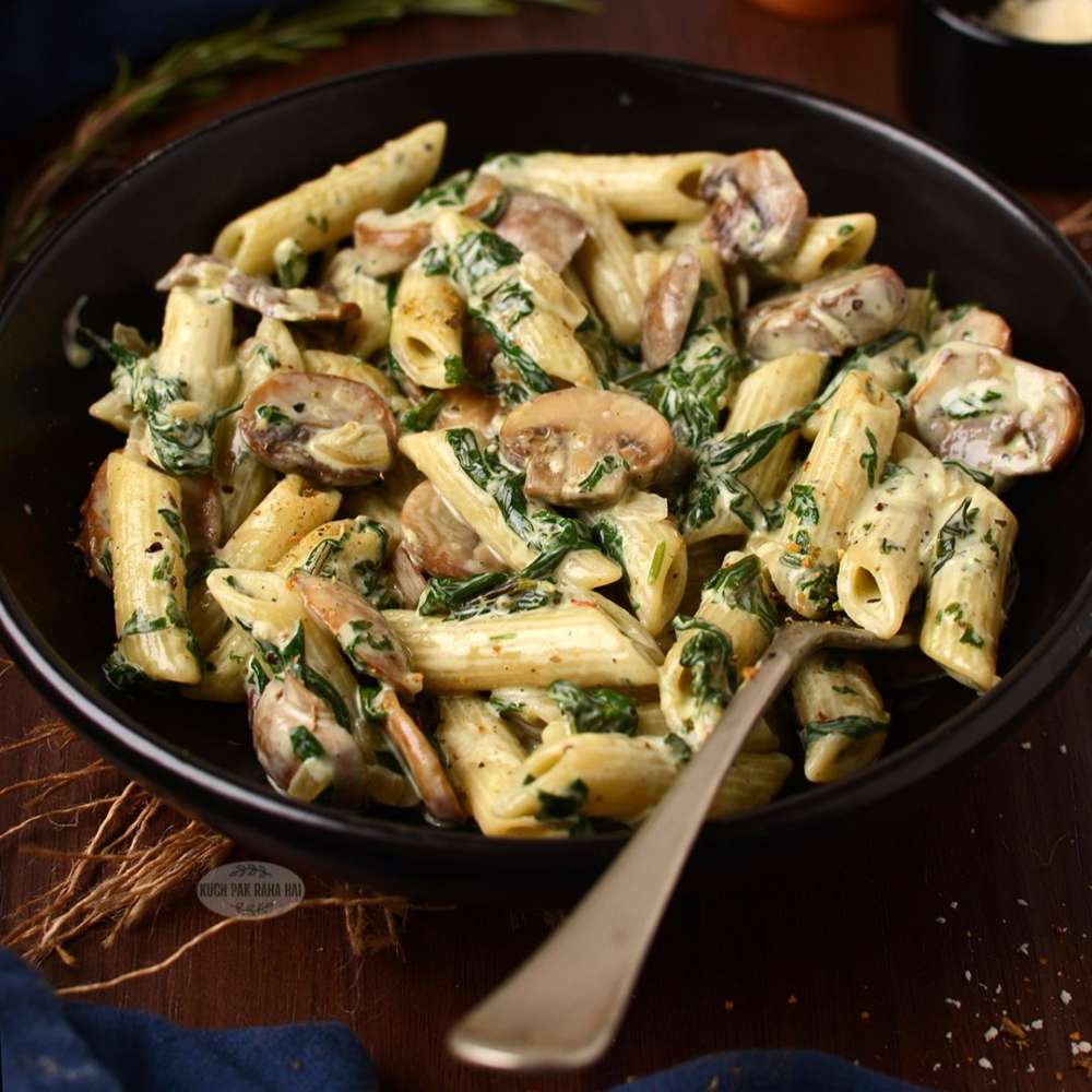 delicious-spinach-mushroom-pasta-recipe-3