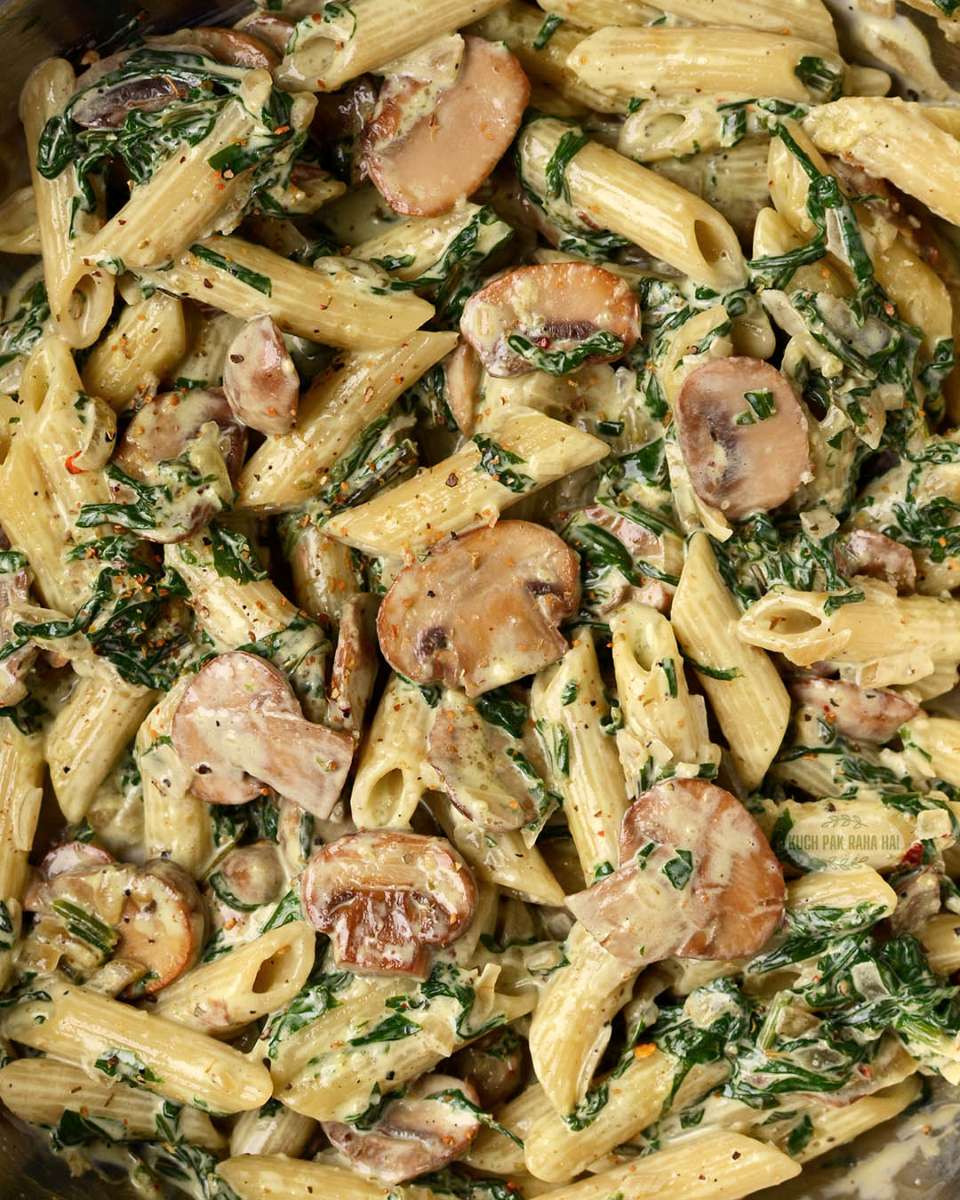 delicious-spinach-mushroom-pasta-recipe-4