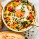 Easy baked feta eggs recipe for a delicious breakfast