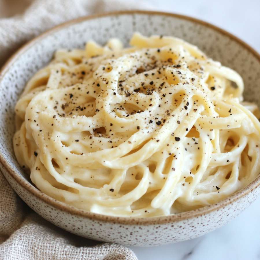 Fettuccine alfredo pasta recipe