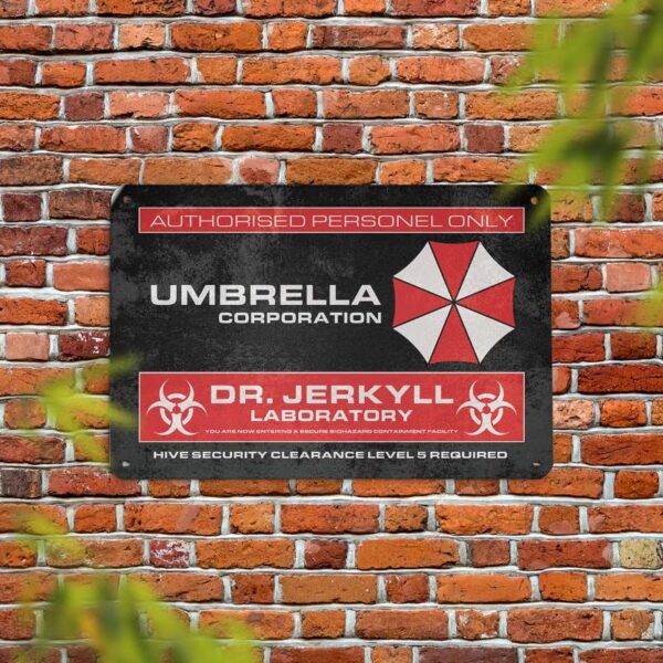 Umbrella Corporation sign