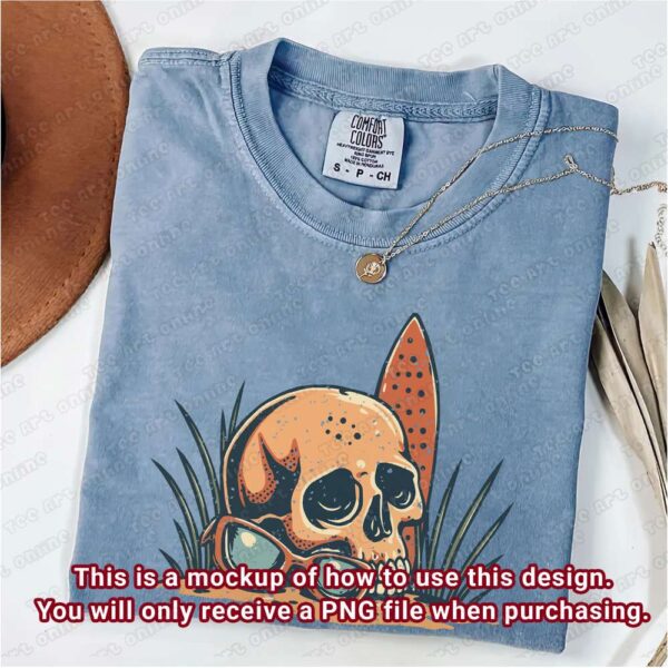 skull surfboard sunglasses png