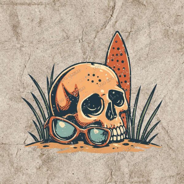 Retro Death Beach Design