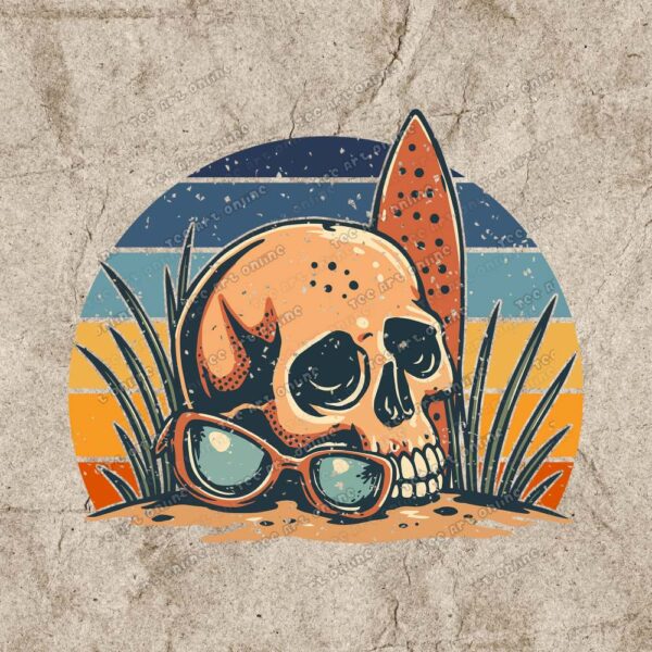 Retro Death Beach Design