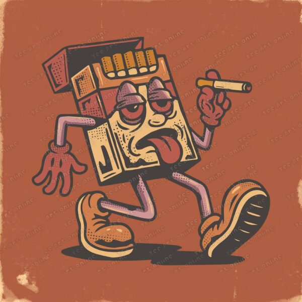 retro time to break design, retro cigarette png, retro tshirt design, hippie design, vintage 70s 80s nostalgia design, sticker design