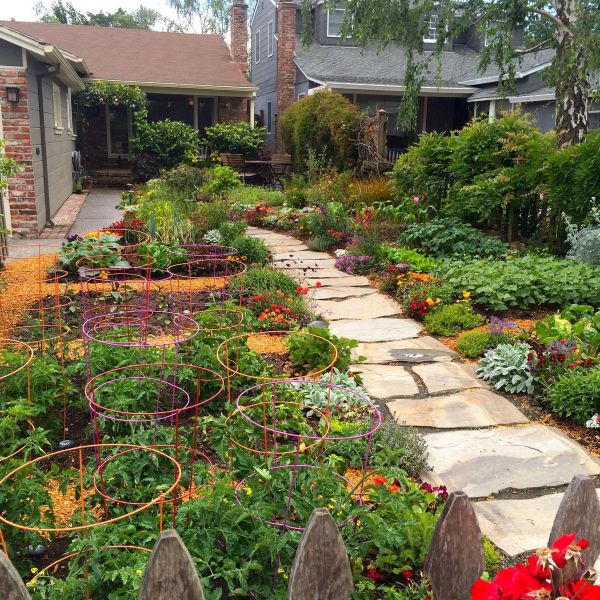 Front Yard Vegetable Garden Bed Ideas with Cottage Charm