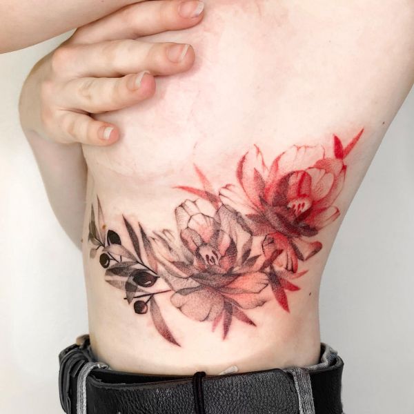 Wrapped Floral Tattoo