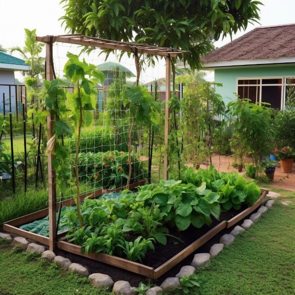 Raised Bed Vegetable Garden Layout